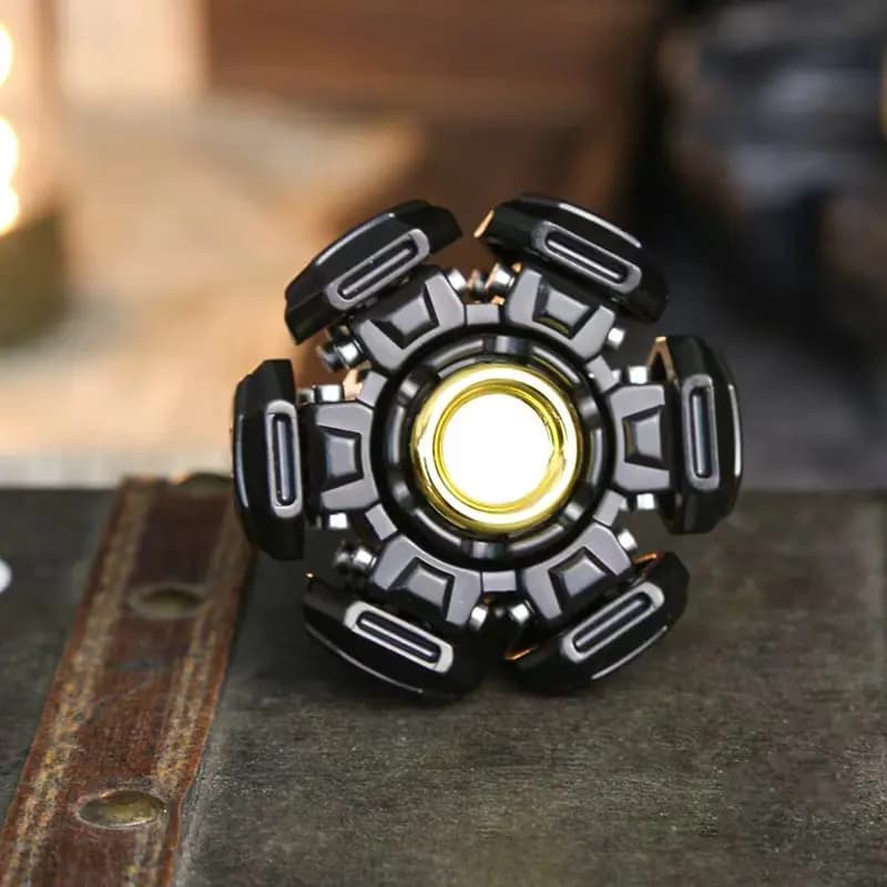 Spinner Fidget in ferro antico con collegamento a armatura aperta, giocattolo antistress EDC con spinner a mano, regali per adulti giocattolo anti-ansia ADHD