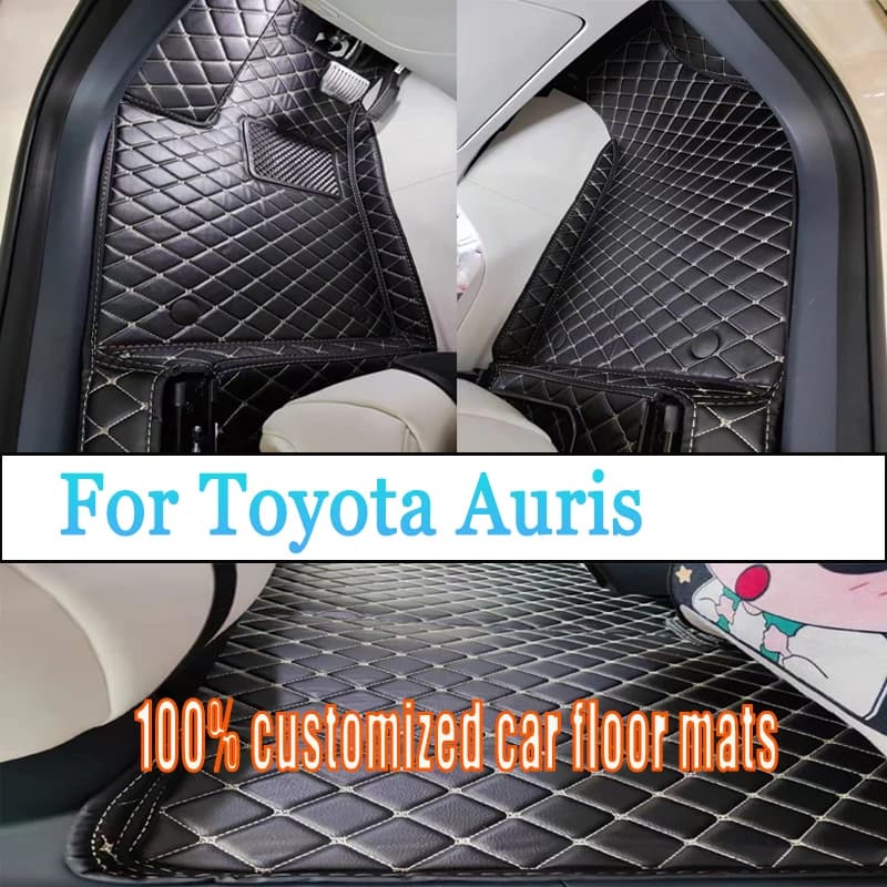 Tappetino per auto in pelle artificiale personalizzato per Toyota Auris 2006 2007 2008 2009 2010 Accessorio
