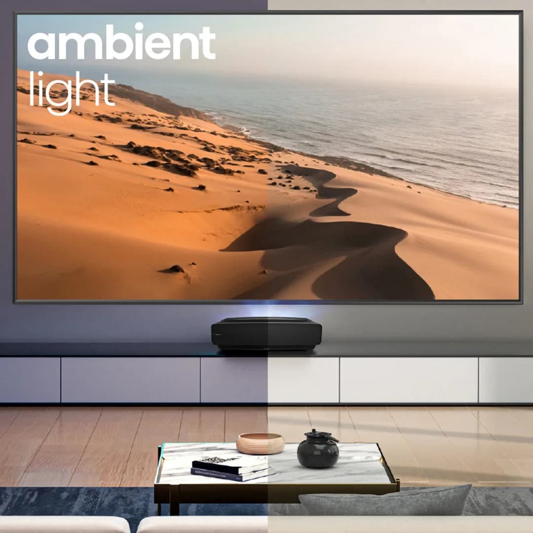 MIVISION 100" 16:9 per proiettori a lancio ultra corto Schermo per proiettore a cornice fissa ALR in cristallo PET