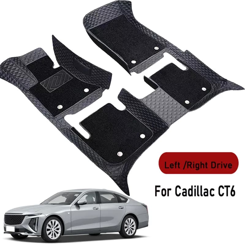 Car floor mats for Cadillac CT6 2016 2017 2018 2020-2023 Customauto foot Pads automobile carpet cover interior accessories
