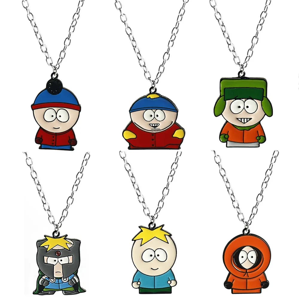 Collana Anime South Park Stan Kyle Kenny Cartman Collana a catena Gioielli fatti a mano Regali di gioielli A Bad Boy