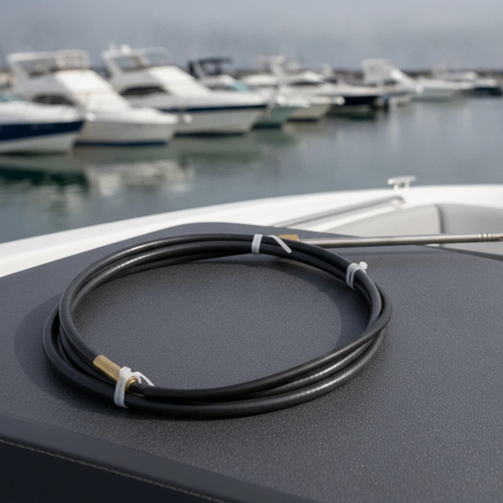 Outboard Steering Cable Marine-Grade Direction-Control Cable Heavy-Duty Smooth Operation for Boat Owners