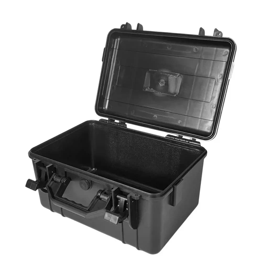 Plastic Toolbox, large, waterproof and shockproof, pantry organizer, professional portable suitcase with work tools