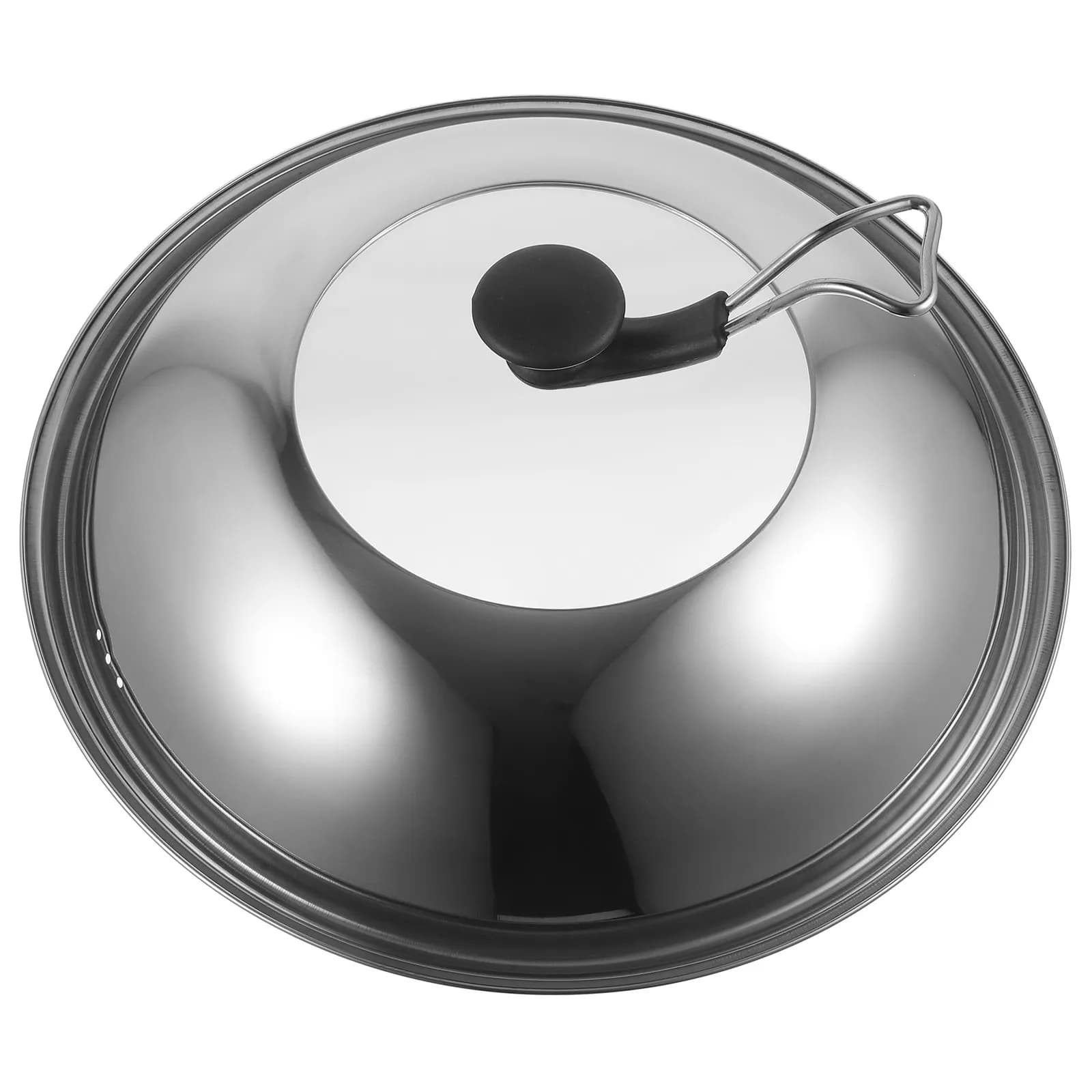 Coperchio Universale in Acciaio Inox Compatibile con Pentole in Ghisa, Padelle e Wok, Coperchio Multifunzione per Pentole da Cucina