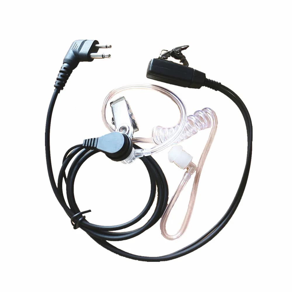 10x Tubo Acustico Auricolare MIC Riduzione Del Rumore Covert Auricolare Per 2Pin Motorola Radio GP68 GP88 GP300 GP308 GP2000 Walkie Talkie