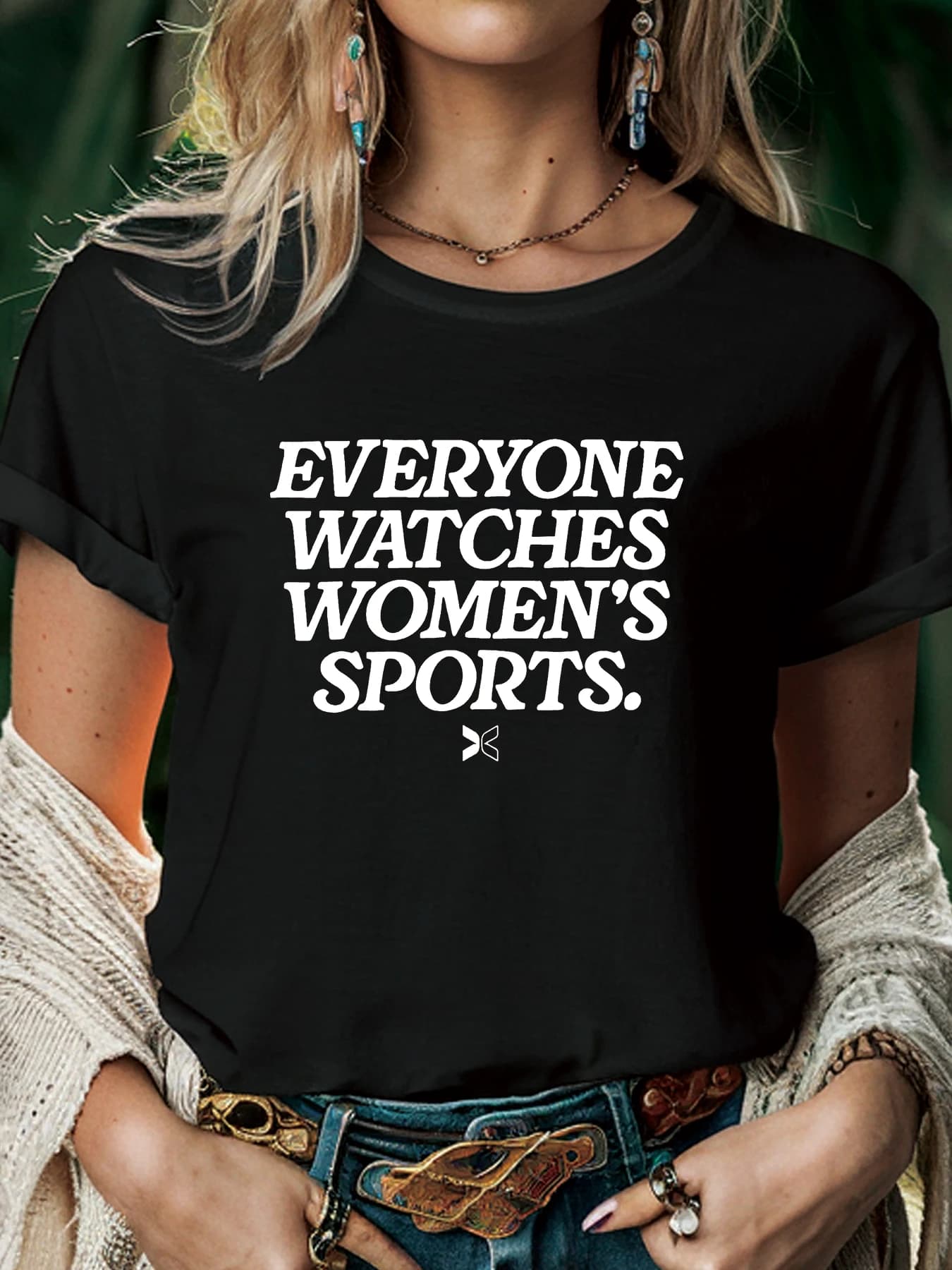 All look at women's sports t-shirt summer short sleeve t-shirt printed T-Shirt Casual with neck to or
