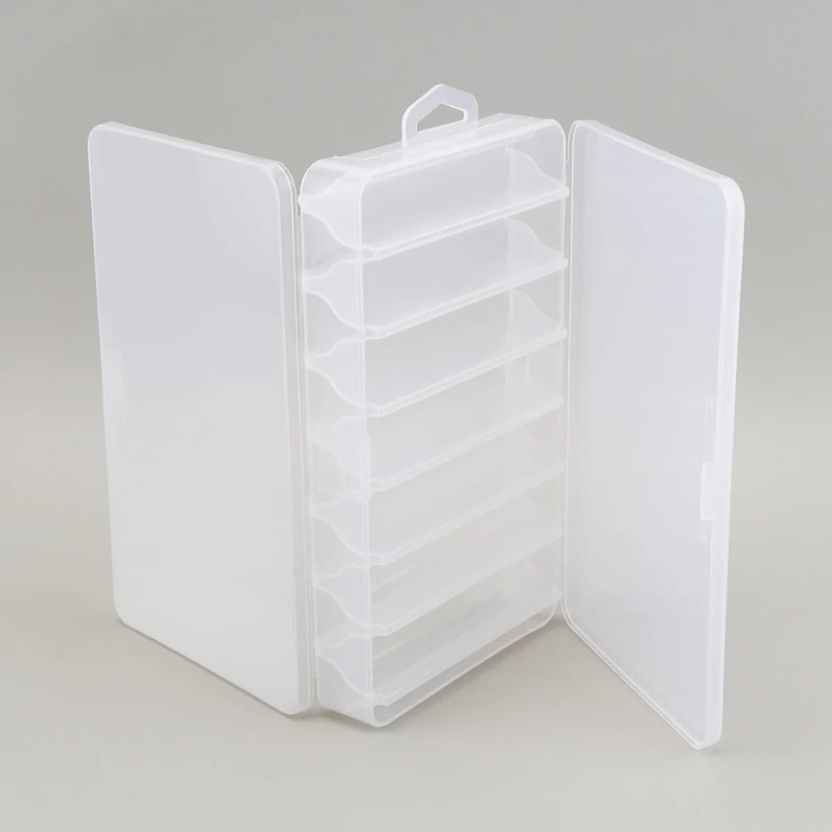 Double Side 14 Parts Fishing Recreation Box Minnow Shrimp Esche Metal Cucchiaio Immagazzinaggio Caso Fishing Box Equipment Box