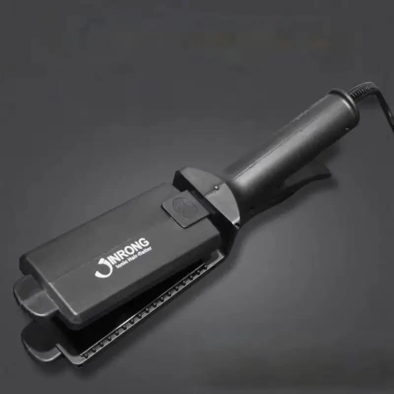 Piastra per Capelli Professionale ad Alta Potenza per Barbieri, con Ioni Negativi e Tecnologia Hot Stamping, Pettine Lisciante per Salone