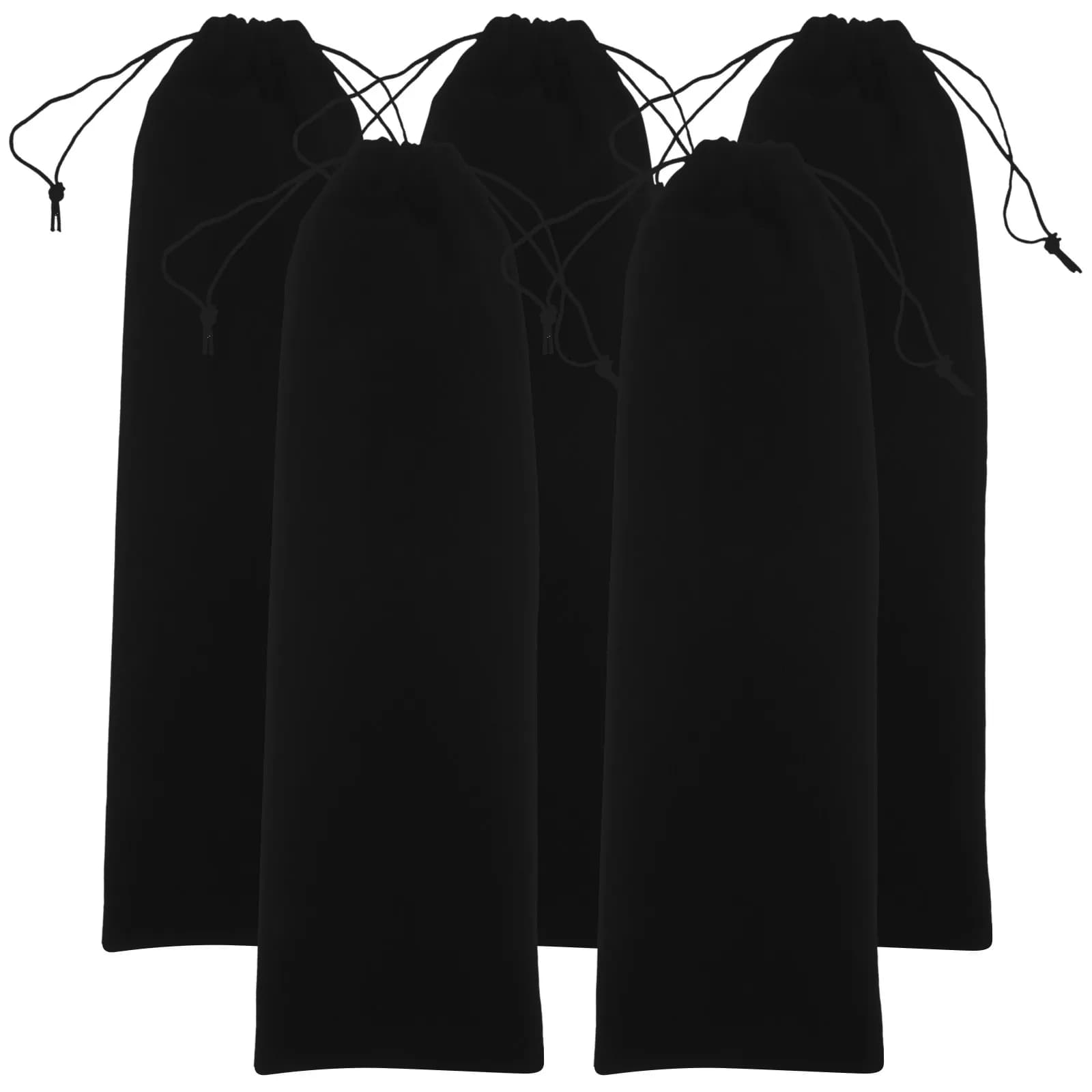 Set di 5 Borse Portaoggetti per Ferro Arricciacapelli, Custodia Portatile con Cordoncino per Piastra, Borsa da Viaggio per Strumenti per Capelli