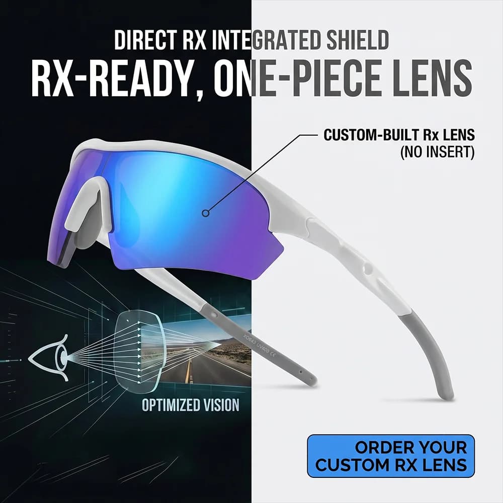 Customized Myopia Cycling Sunglasses Men TR90 Sports Optical Glasses Panoramic Big Curve Photochromic Clear Lens Bicycle Eyewear