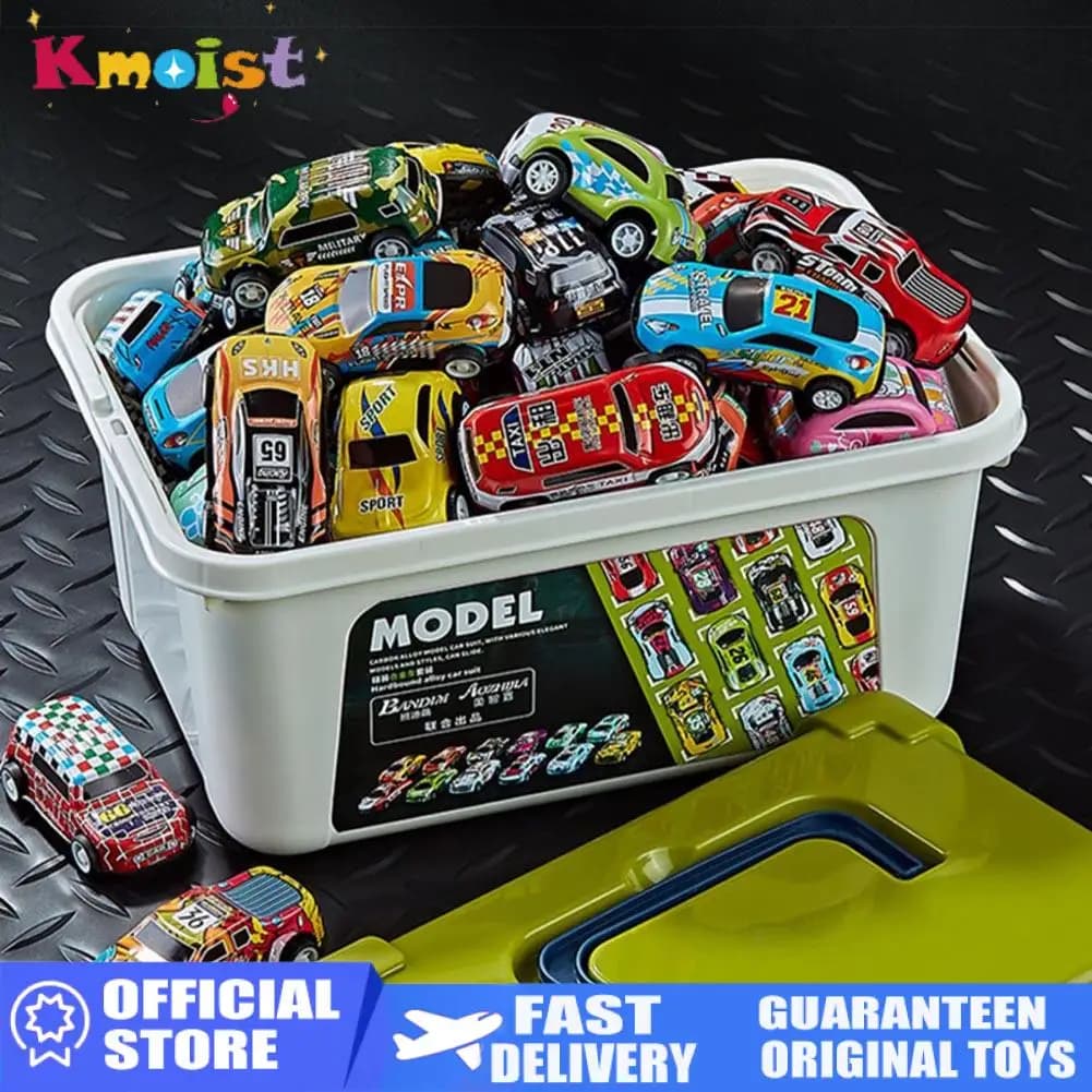 Toy Car Alloy Car Children Boy Baby Pull Back Car Gift Educational Set Mini Model Diecast Cars Kit Toys for Boys Birthday Gifts
