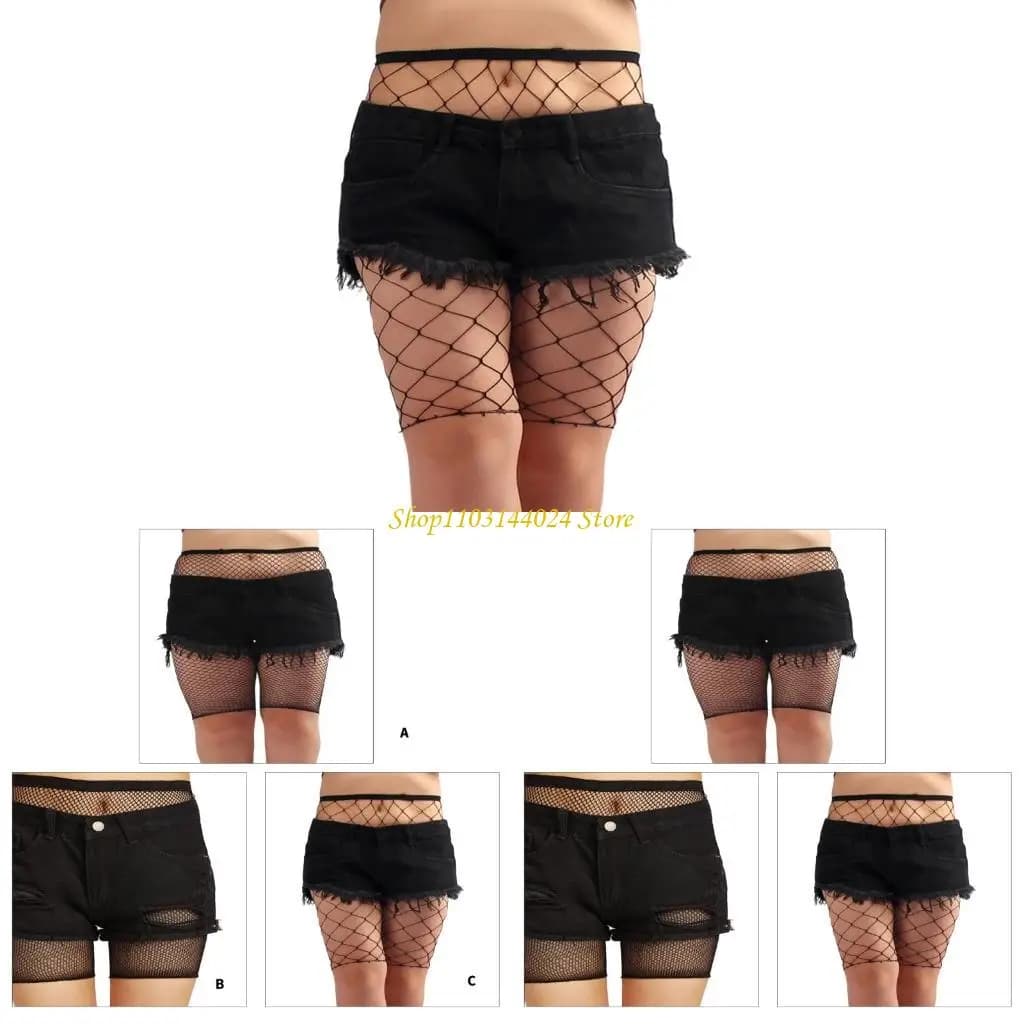 N5ke cimpili grandi dimensioni pesci leggings vedere attraverso i pantaloni per donne alla