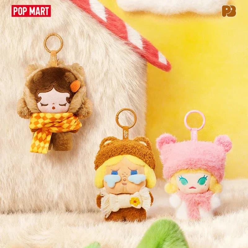 POPMART POP BEAN Fluffy Cozy Series PLUSH PENDANTBLIND BOX Scatola cieca Giocattoli Kawaii Anime Figura Sorpresa Scatola misteriosa Bambole regalo