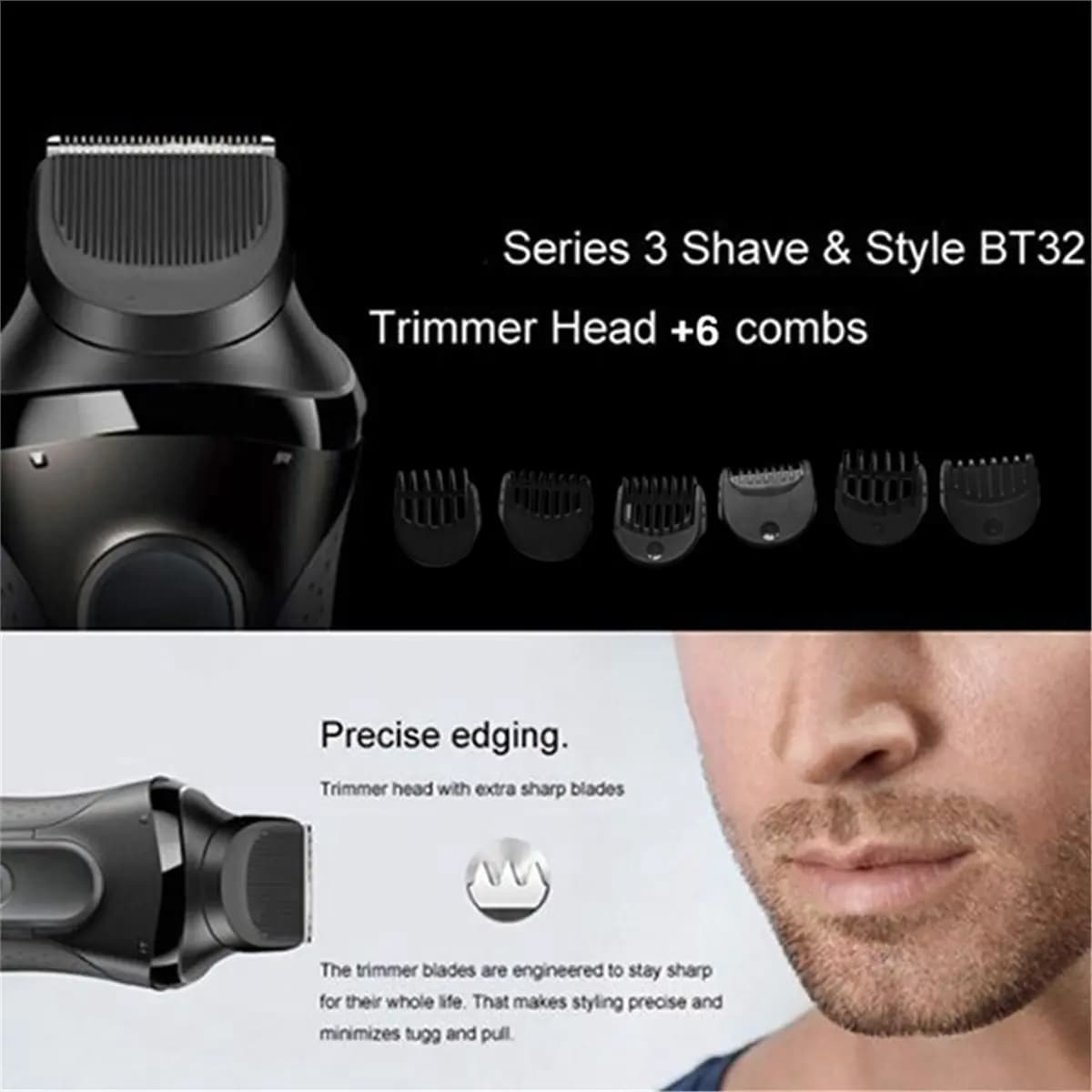 Beard Trimmer Head Accessories Combs Fit for Series3 Electric Shaver 300S 301S 310S 320S 330S 340S 360S 380S 3030S