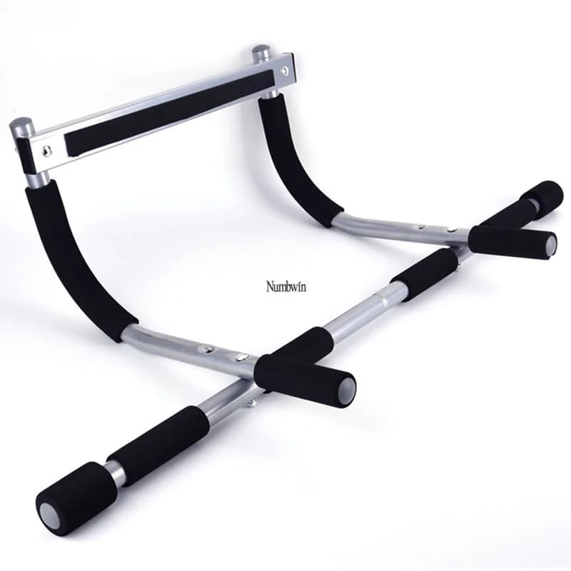 Gym equipment for strength training with wall mounted traction bar for steel door for home use for traction exercises