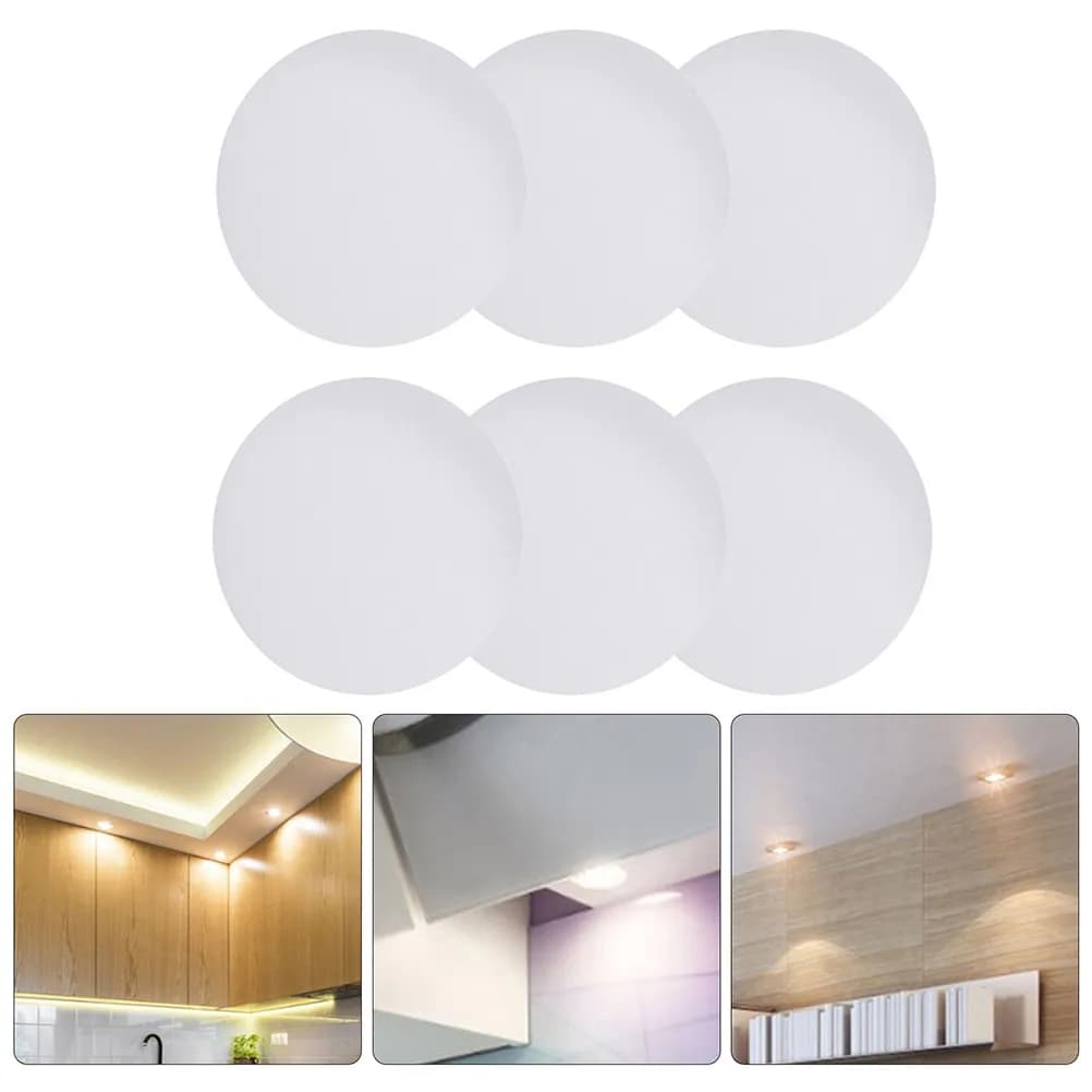 6 Sliding Diffuser Parts for Lamps, Slitting Dome Covers, Anti-Flat Lighting Accessories for Home