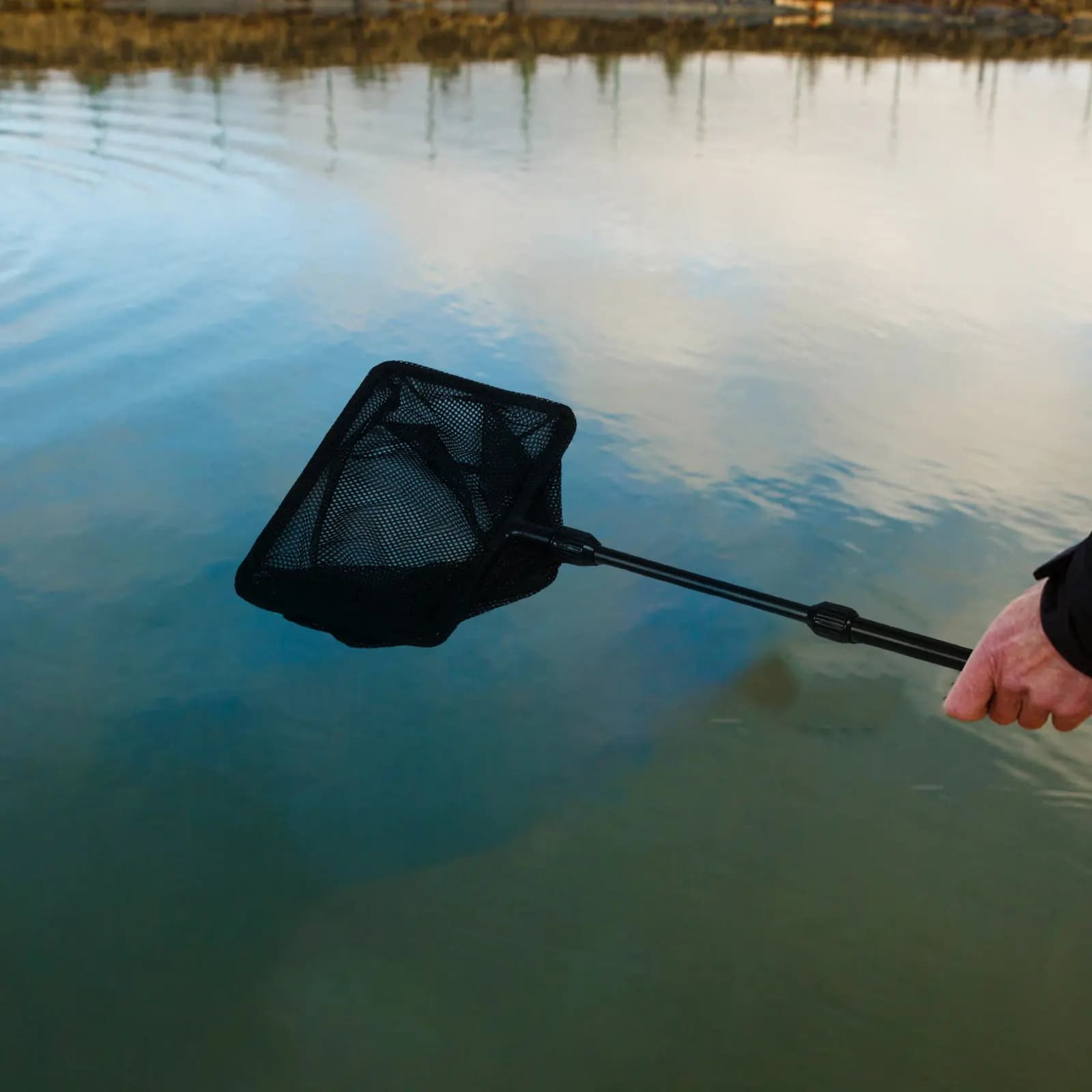Extendable Telescopic Fishing Net Nylon Mesh Retractable Plastic Pole Handle for Lakes Ponds Fish Tank Landing Net