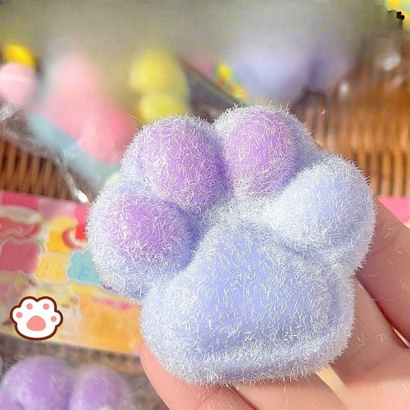 Giocattolo Antistress Taba Squishy a Forma di Zampa di Gatto, Fatto a Mano, per Alleviare lo Stress in Ufficio, Regalo per Bambini e Adulti