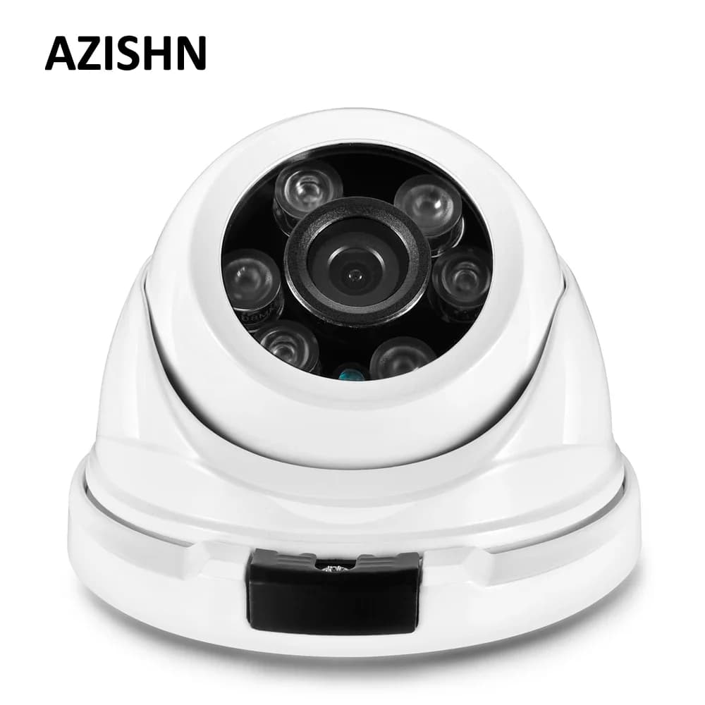 AZISHN Telecamera AHD antivandalo 5MP 1/3 "SC3035/OV4689 2560*1920 Dome IP66 impermeabile 6IR LED Telecamera di sicurezza Telecamera cctv IR Cut
