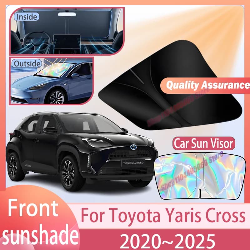 For Toyota Yaris Cross 2020~2025 2024 Windshield Sunshade Cover Anti UV Protection Accessories Car Front Windshield Sunshade