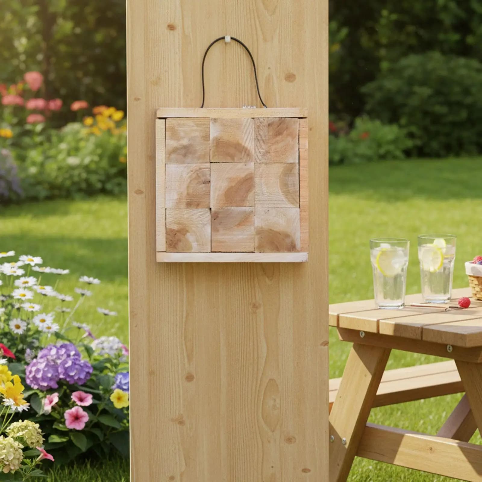 Tavola da Tiro con i Dardi in Legno Resistente, Facile da Installare, Decorazione Murale per Sala Giochi di Freccette