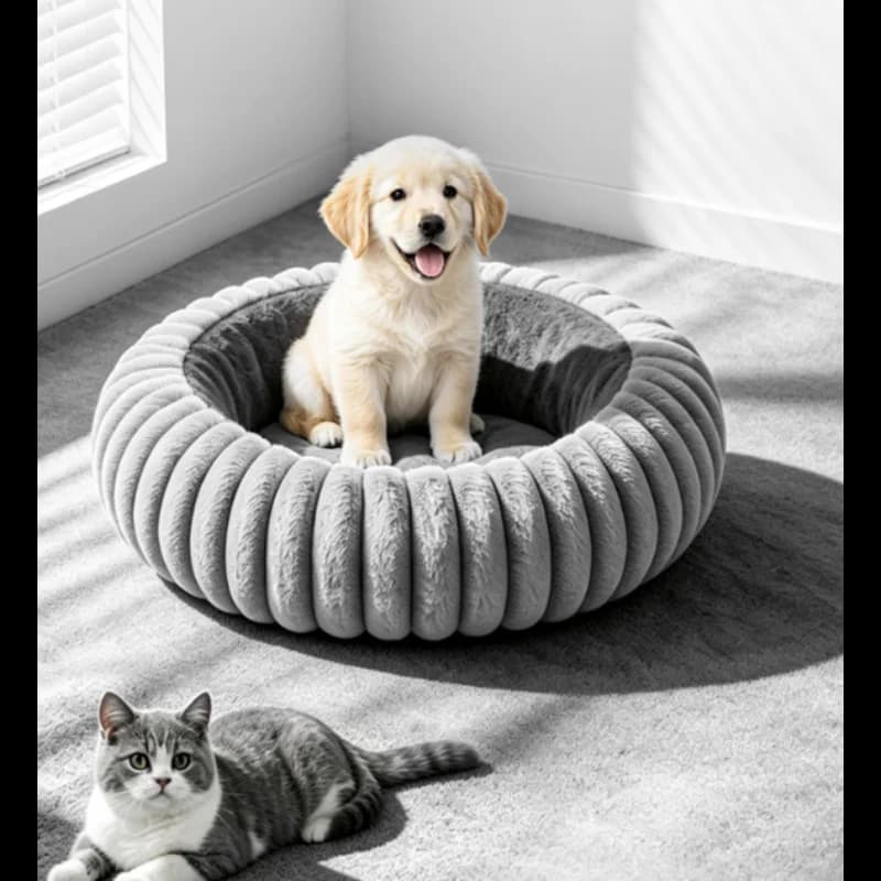 Heated Pet Bed Smart Temperature Control USB Electric Cat Dog Bed Warm Winter Heating Pad for Medium Large Pets