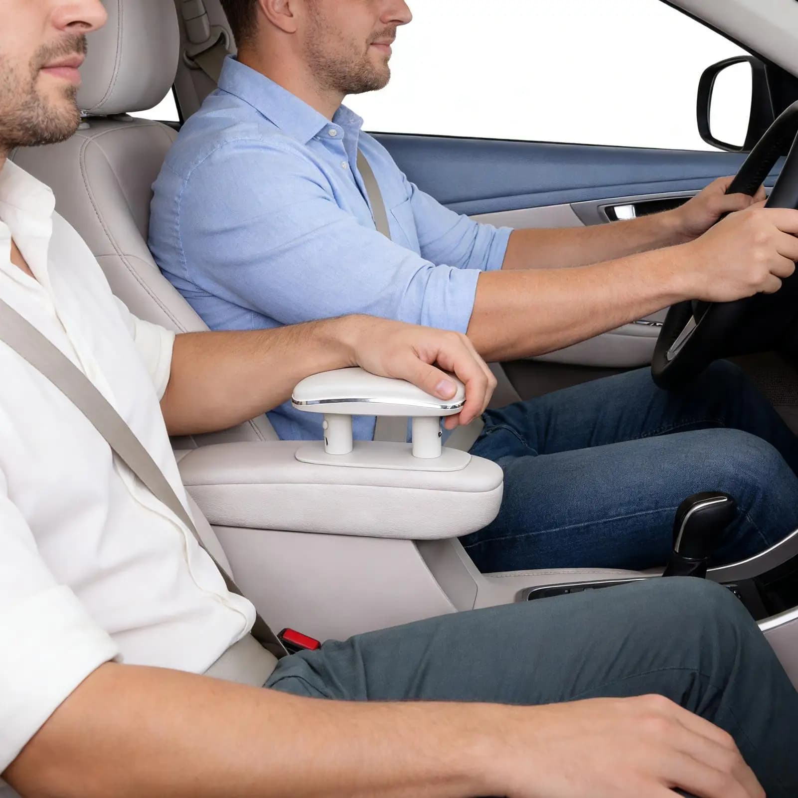Cuscino Ergonomico Antiscivolo per Bracciolo Auto, Supporto per Gomito per Camion, SUV, Camper, Berlina, Furgone, Veicoli Automobilistici