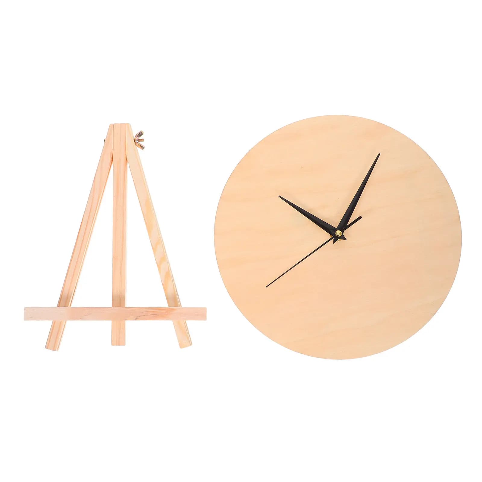 Fai-da-Te Kit for Wall Clock in Wood, Round Dial, Vacuum Spare Parts, DIY Accessories ♪