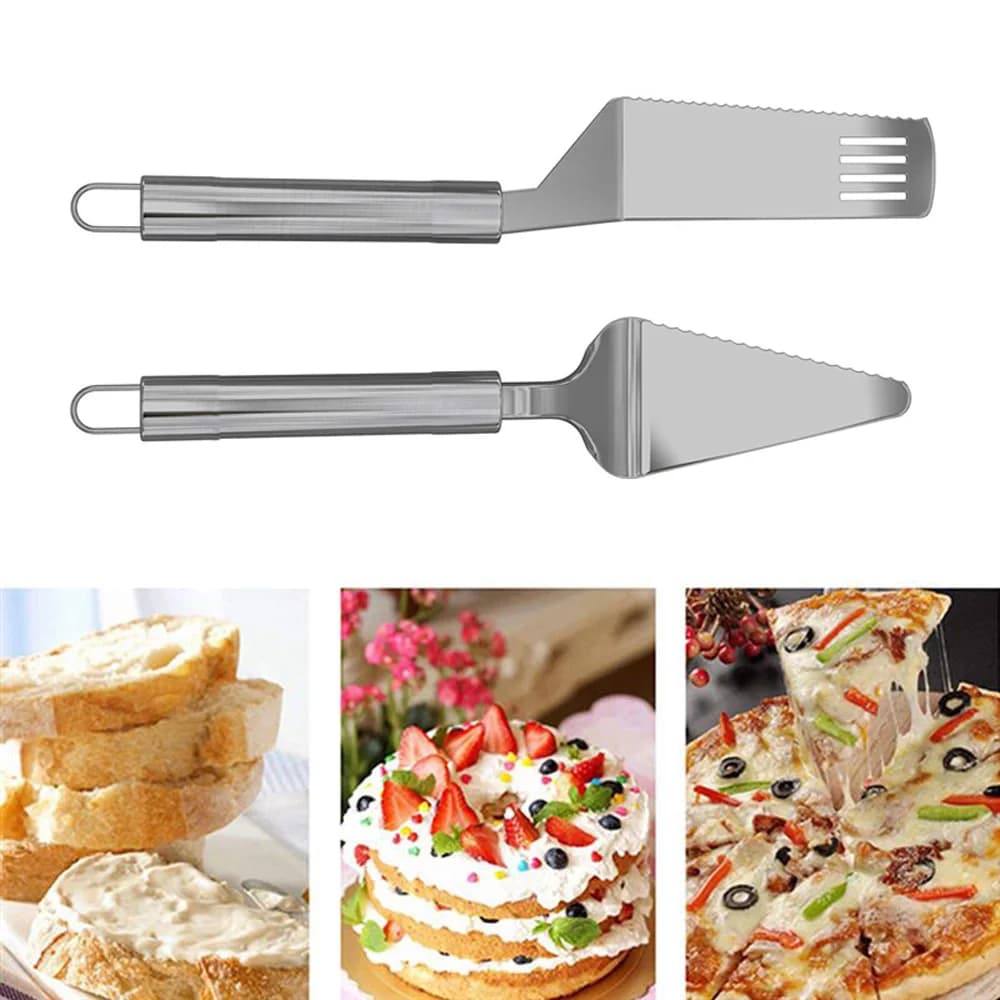 Spatola da Cucina in Acciaio Inox, Tagliapasta, Spatola per Pizza, Utensile per Pasticceria
