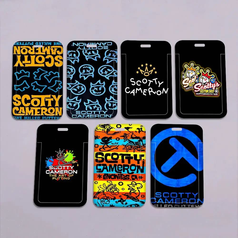 Portachiavi con cordino per badge Golf Scotty Cameron, nuovo porta tessere a cartone animato da donna, laccetto da collo per studenti, ideale come regalo