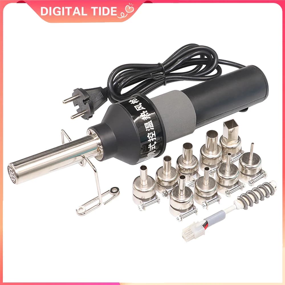 110V 220V LCD Digital Heat Hot Air Gun Desoldering Soldering Station Temperature Adjustable IC SMD BGA 8018LCD8508