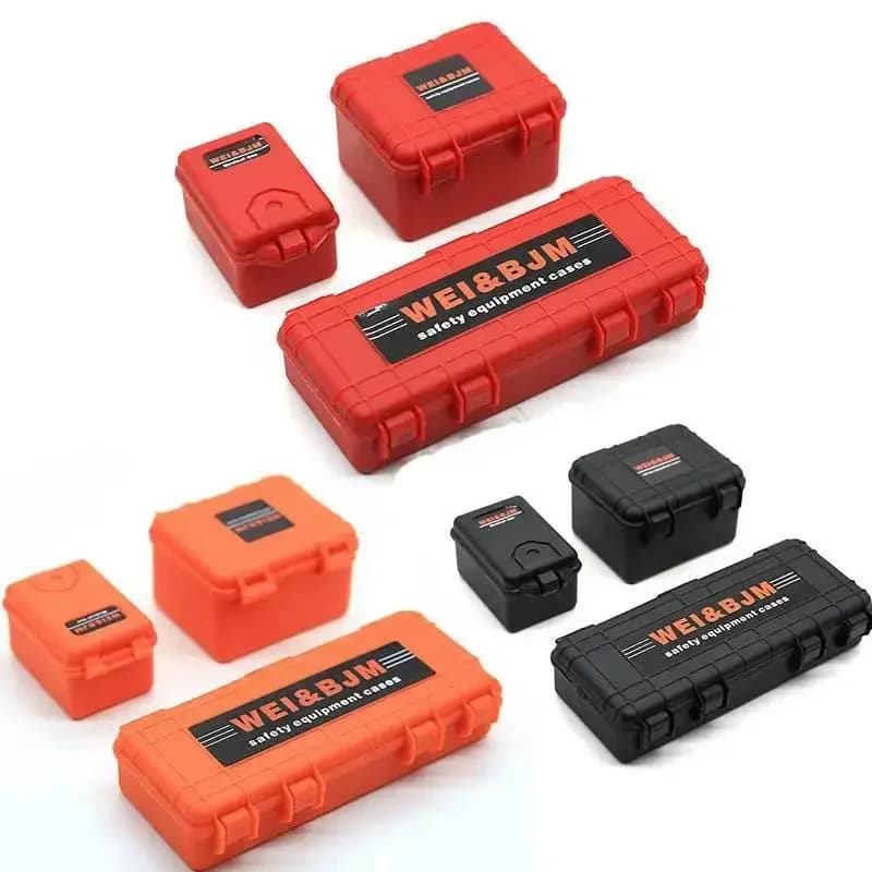 3Pcs Plastic Storage Box Decoration Tool for 1/10 RC Crawler Car Axial SCX10 90046 Trxs TRX-4 TRX-6 MST Recat