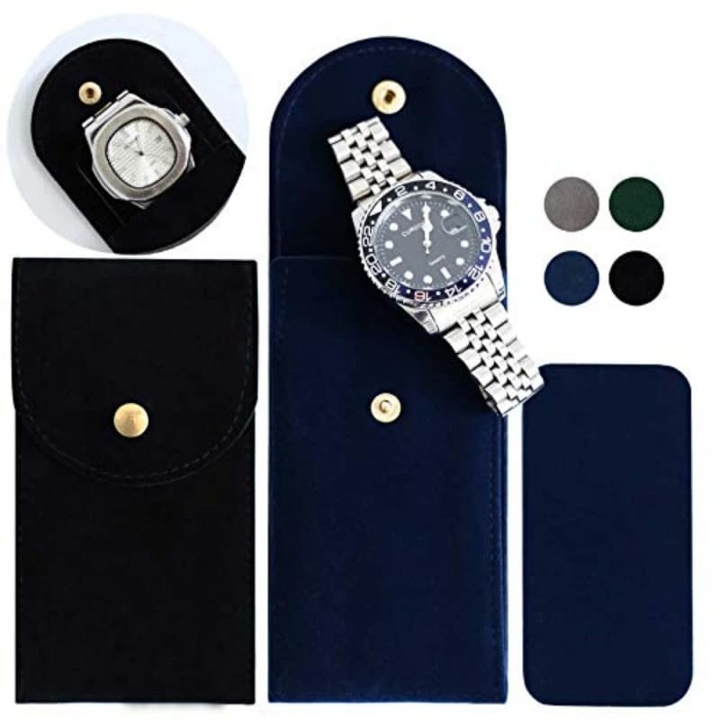 Custodia Portatile in Tessuto Flanella per Orologi, Borsa da Viaggio Singola per Orologi, Organizer Espositivo per Uomini e Donne, Dropshipping