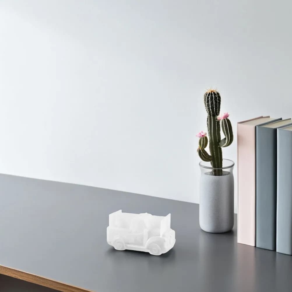 Stampo in Silicone Flessibile Resistente al Calore a Forma di Autobus, Ideale per la Creazione di Vasi per Piante Grasse, Vasi per Fiori e Arte in Resina Epossidica