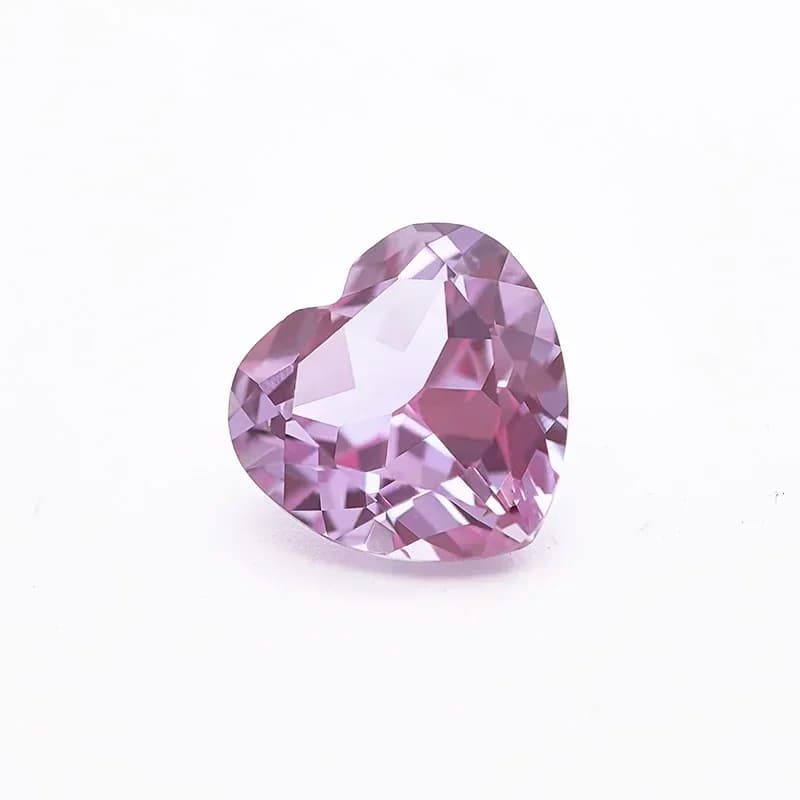 Lab Grown Alexandrite Stone Heart Shape Purple Color Charms Selectable AGL Certificate for Diy Jewelry Making Necklace Materials