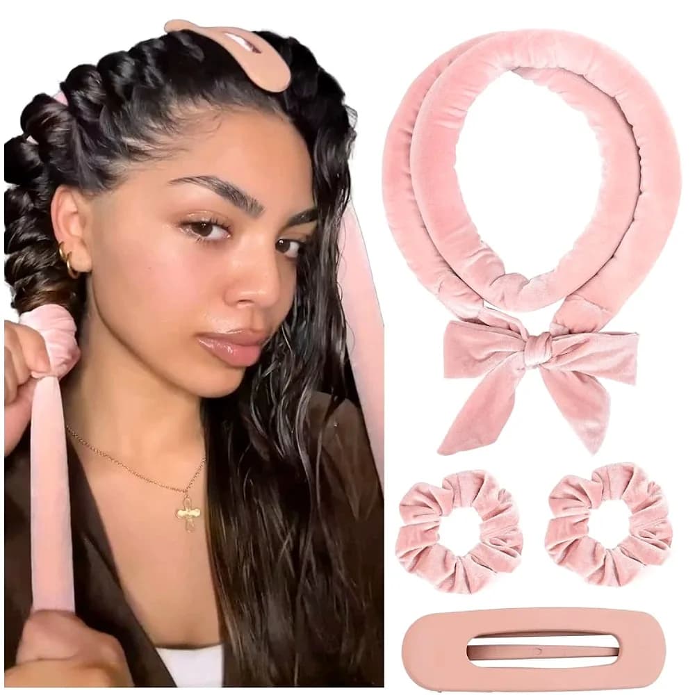 Fascia Arricciacapelli Senza Calore, Morbida Fascia per Ricci, Bigodini Senza Calore, Arricciacapelli per Ricci Notturni, Strumenti per lo Styling