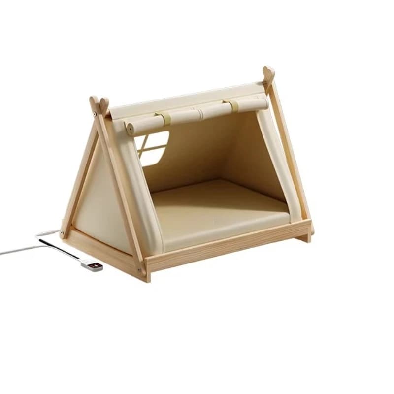 Cuccia Riscaldata a Temperatura Costante, Coperta Elettrica Invernale Ispessita per Animali, Tenda di Sicurezza Semi-chiusa, Letto per Cani