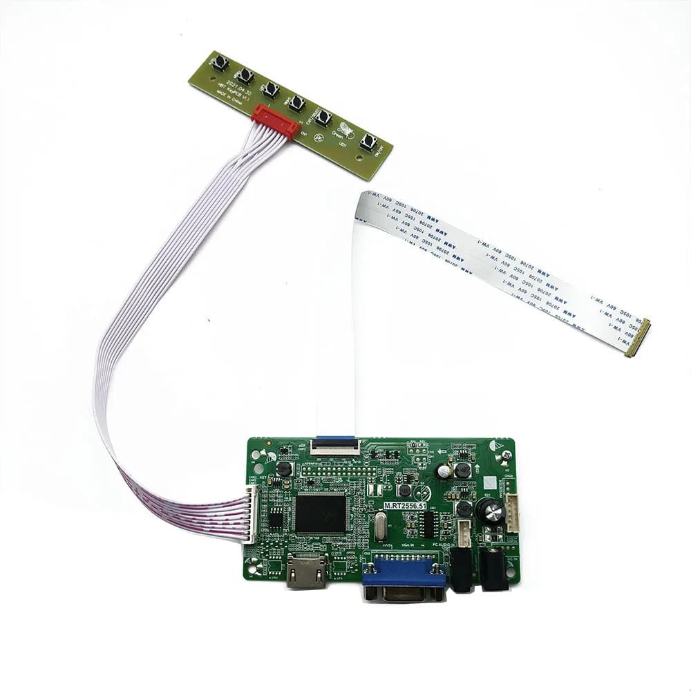 Kit for B156XTN07.0 B156XTN07.1 HDMI + VGA + Audio + LCD Speaker LED Screen Controller Card Driver EDP Panel 1366x768