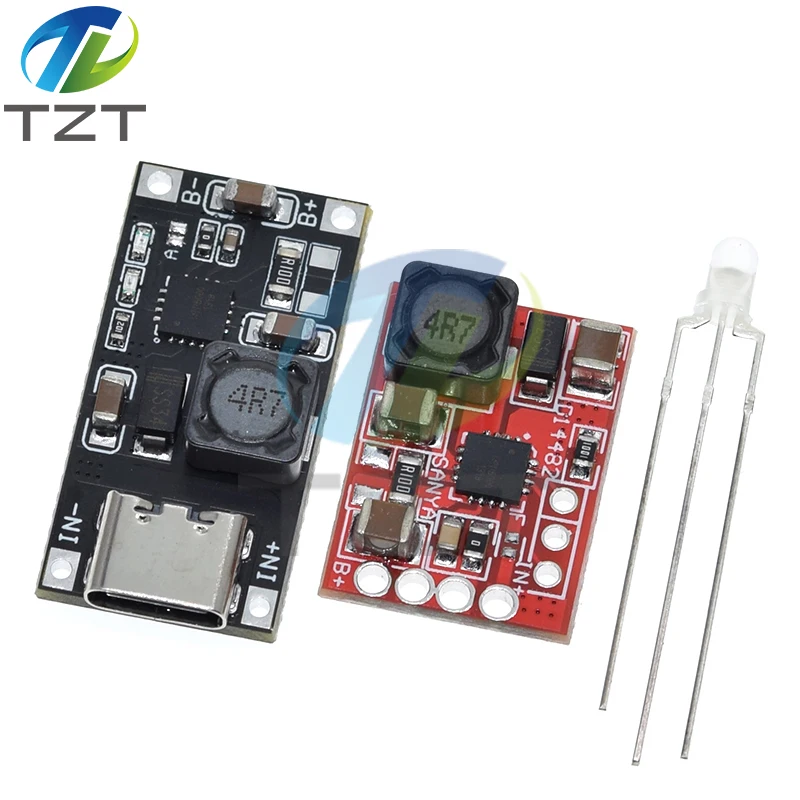 TYPE-C TP5000 DC 4.5v-9v 4.2V/3.6V 1A Batteria al litio Scheda di ricarica Caricatore al litio ferro fosfato modulo di alimentazione flash