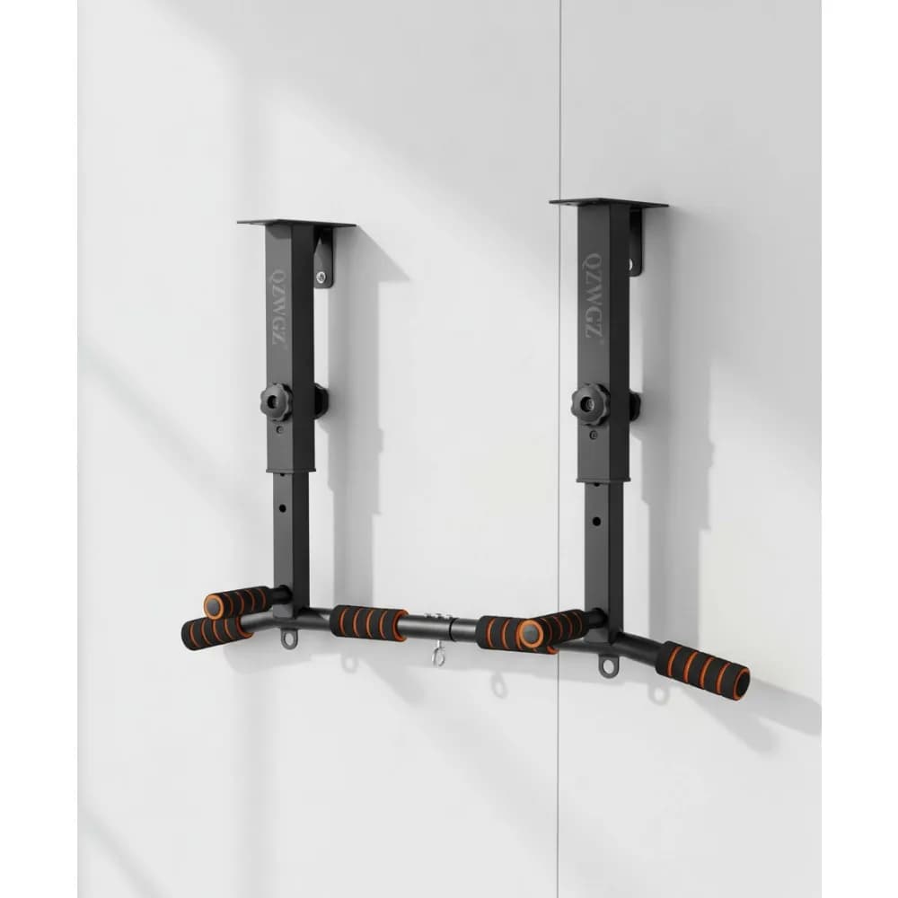 Adjustable and durable traction bar for home gym, force training equipment with wall and ceiling mounting