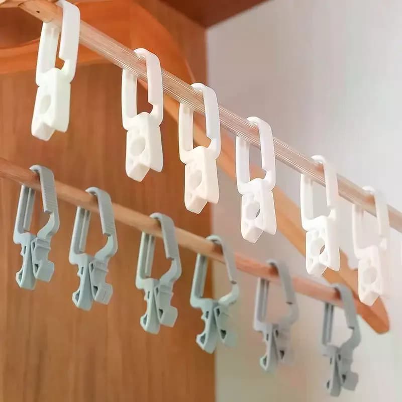 10/20PCS Hanging Molds Peg Plastic Clip Dresses Rack Pads Laundry Mollette Clamps Towel Clothing Hat Clips Home Storage Hook
