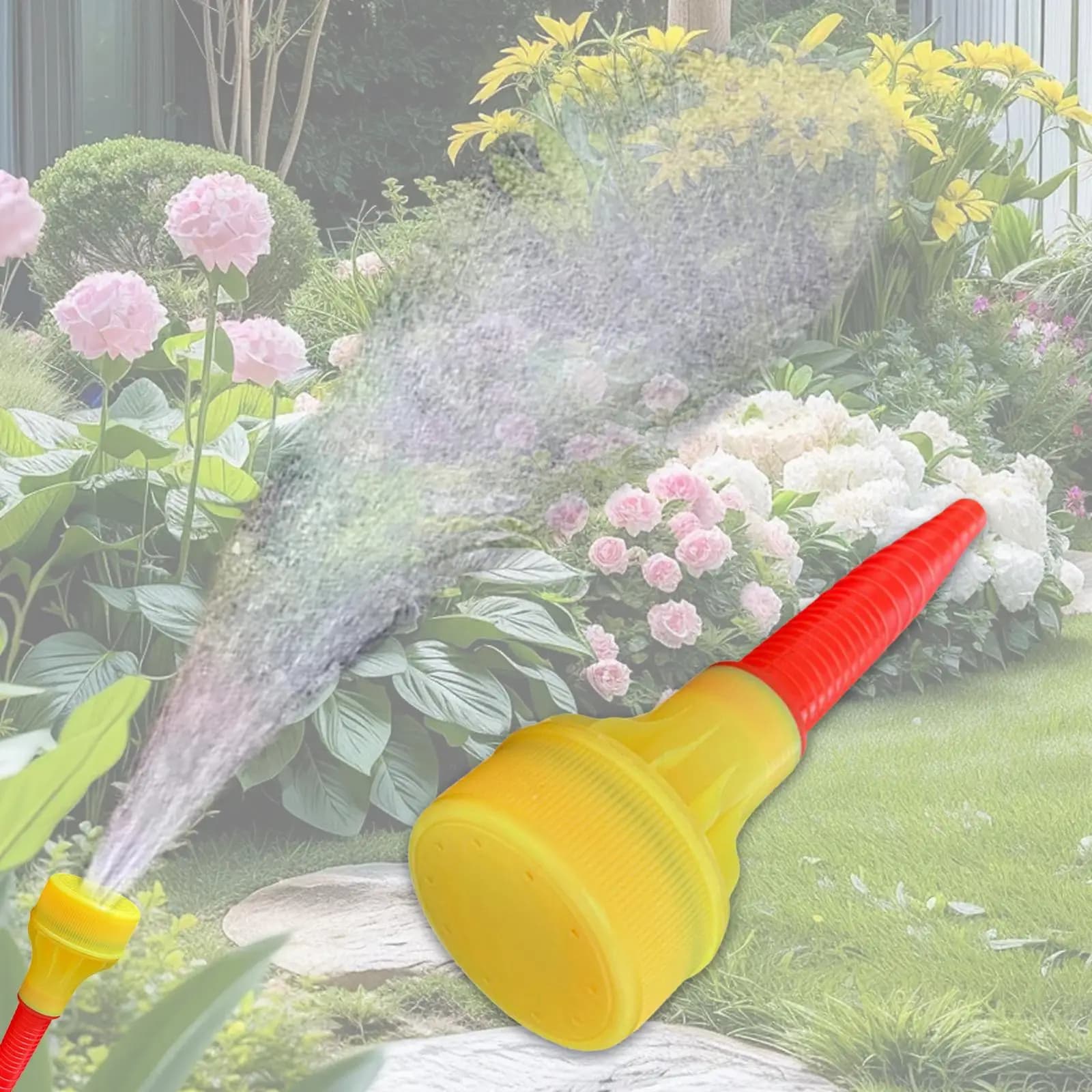 Ugello Spruzzatore per Tubo da Giardino Multifunzione, Leggero e Facile da Usare, Ideale per Lavaggio Auto