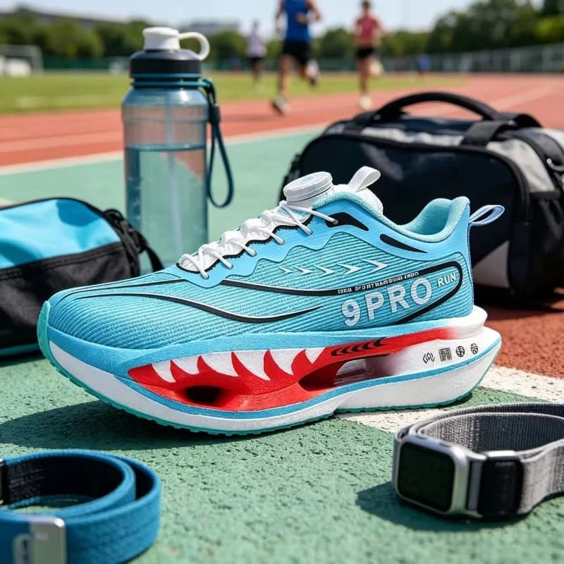 Scarpe da corsa estive da uomo e da donna, in rete traspirante, scarpe da corsa sportive ammortizzate, tessuto lavorato a maglia, leggere e resistenti