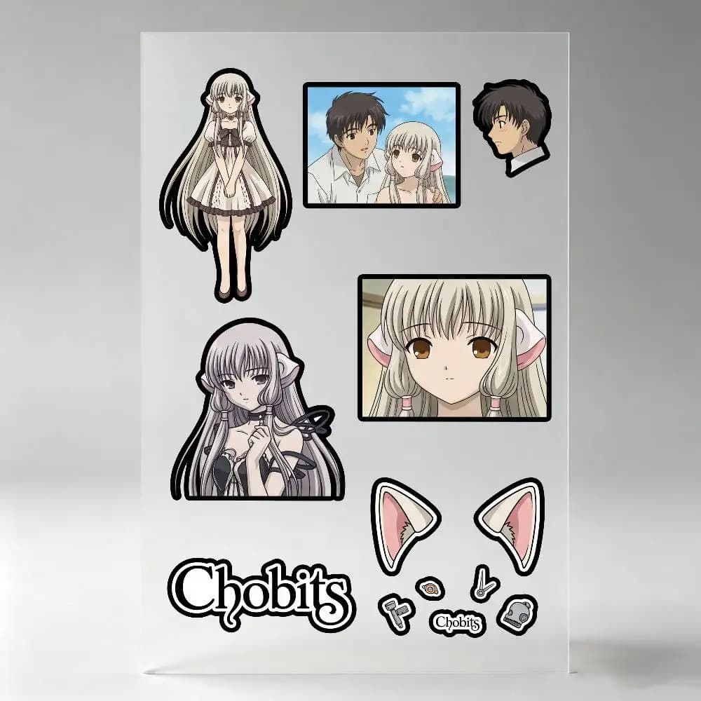 C-Chobits Cartoon Cute Anime Stickers Auto Body Bumper Windows Motorcycle Laptop Walls Vinyl Decal Car Tuning Accessories