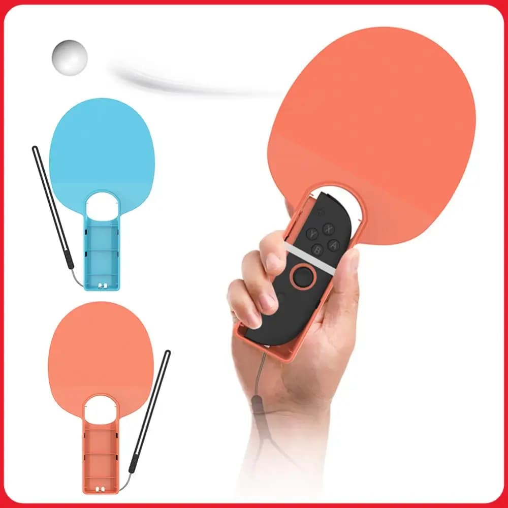 2 ping pong grips for Switch 2, sports accessories, ping pong rack for Switch/OLED