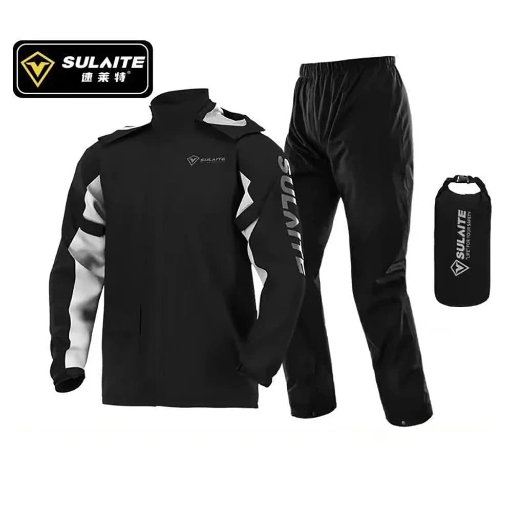 Impermeabile da moto Uomo Donna Tuta da motociclista impermeabile Moto Cappotto da pioggia da esterno Giacca Pantaloni Biker Ciclismo Pesca Arrampicata Set