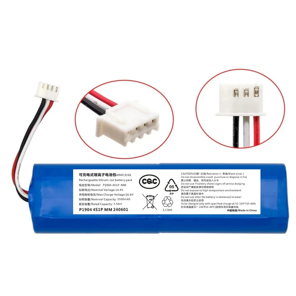 Batteria di Ricambio per Aspirapolvere 14.4V 3500mAh per Ecovacs Deebot DG31 DG36 DV33 N5 Ozmo 930 N8 N8 Pro Robot Aspirapolvere