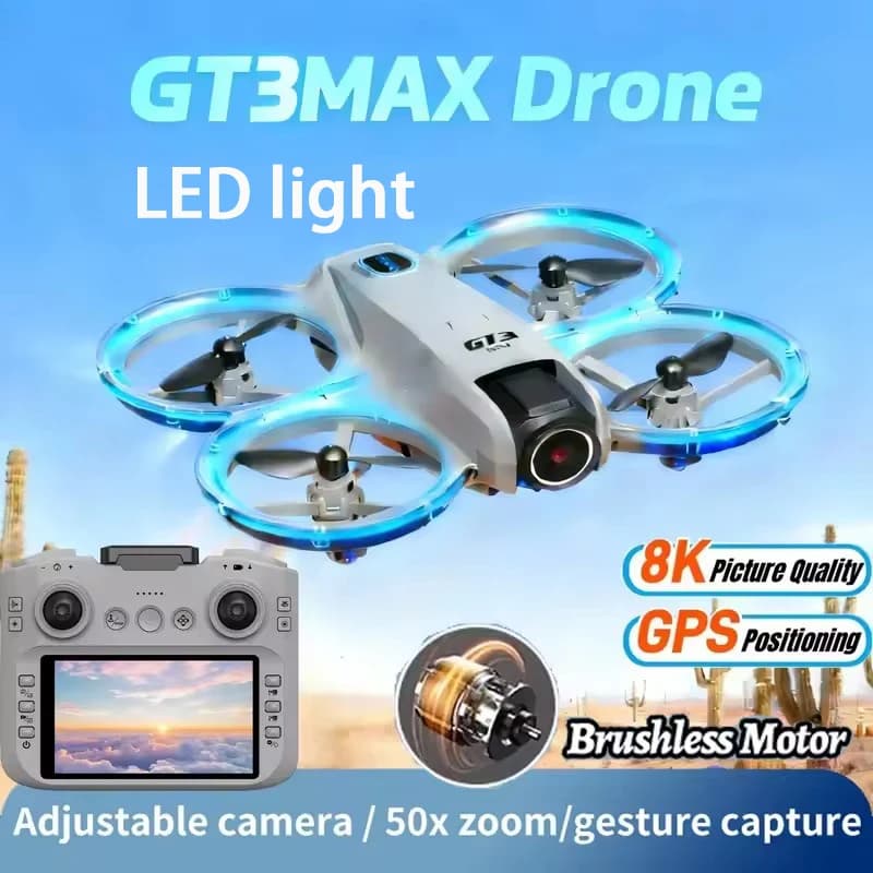 GT3 Max Drone 8k HD Aerial Photography Wide Screen Positioning of Optical Flow Intelligent Avoidance of Obstacles Without Brushes