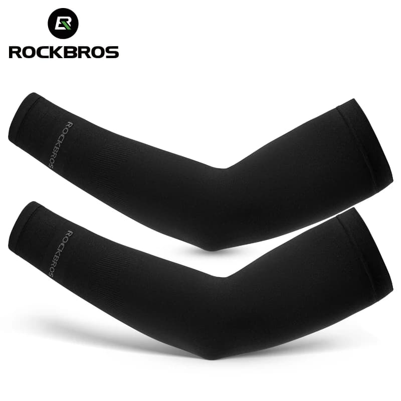 ROCKBROS Ice Silk Bicycle Sleeves Breathable summer protection for cycling arm UV sunscreen for outdoors Sports MTB Road Bike Sleeves