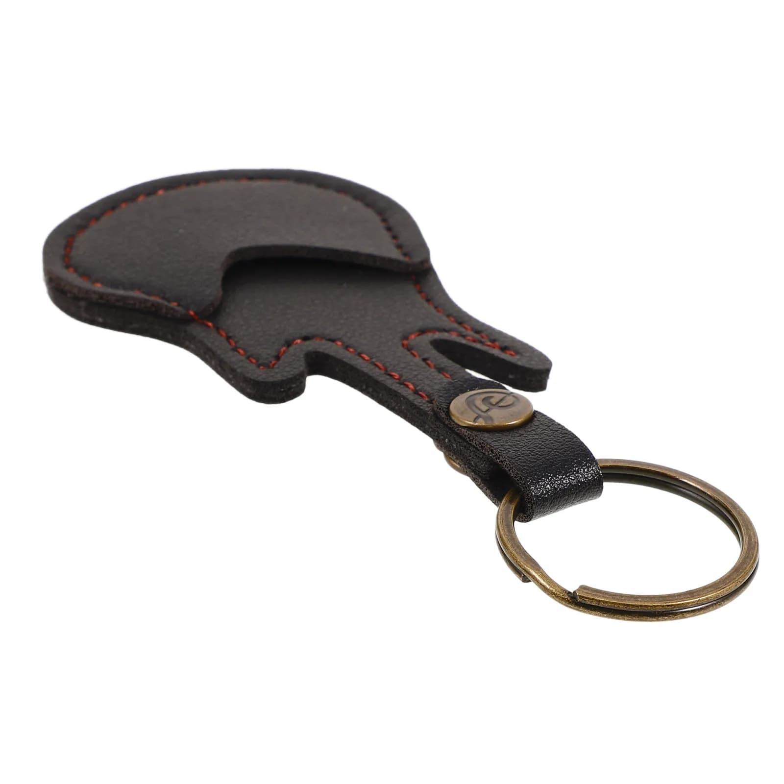Guitar Pick Carrying Bag Portable PU Guitar Pick Holder Compact Plectrum Case Keychain Storage Organizer Plectrum Case